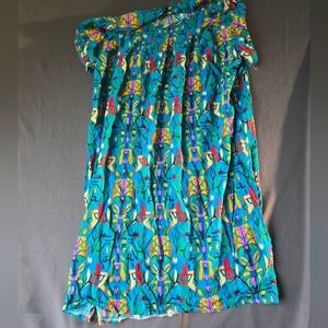 Vibrant Multicolor Patterned Dress
